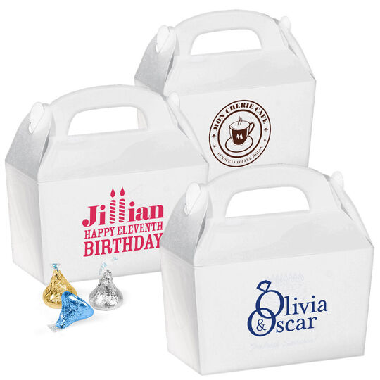 Gable Favor Boxes with Your Artwork